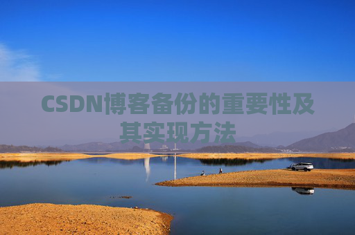 CSDN博客备份的重要性及其实现方法